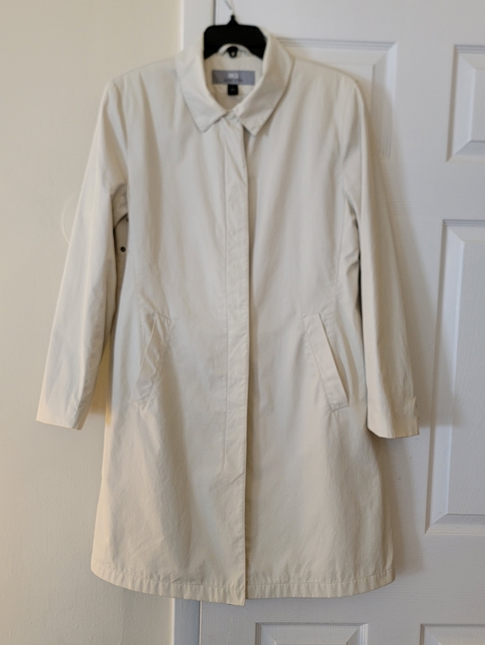 AK2 ANNE KLEIN Women’s Button Up Lightweight Lined Jacket Trench Rain Coat